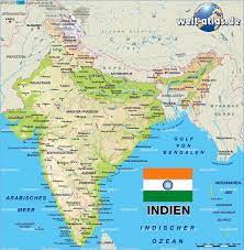 Indien auf der karte asiens. Karte Von Indien Land Staat Welt Atlas De