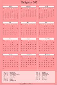 China follows the gregorian calendar for daily business, but still follows the chinese calendar for important festivals, auspicious dates such as wedding dates, and the moon phases.) Printable Philippines Calendar 2021 With Holidays Public Holidays