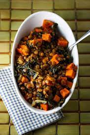 Spicy Lentils With Sweet Potatoes And Kale Healthy Recipes Lentil Recipes Whole Food Recipes