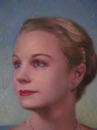 Oil Painting Portrait of Grace Kelly Original Art John William Orth  1889-1976