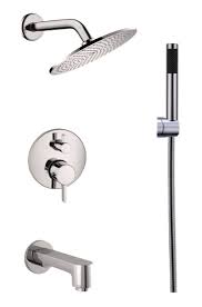 Browse the selection of tub & shower faucets and pick the finish that best suits your home's design style and completely customize your shower experience. Eviva Splash Diverter Tub And Shower Faucet With Hand Sprayer Wayfair