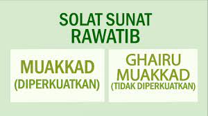 Hal ini kerana solat rawatib dilakukan seiring, sebelum mahupun selepas solat fardu. Solat Rawatib Ensiklopedia Solat Sunat Youtube