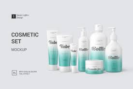 Discover 100+ cosmetic mockup designs on dribbble. Cosmetic Mockup Set In Product Mockups On Yellow Images Creative Store