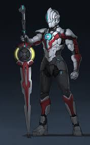 Ultraman Suit Orb Origin Armor Concept Futuristic Armour Concept Art Characters