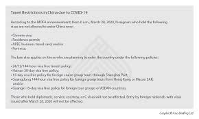 As a supporting document to this invitation letter, it's essential to connect. Q A China S Travel Ban Policy And Visa Issues For Foreigners China Briefing News