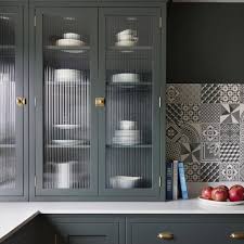 Fluted Glass Cupboards Are A Great Place To Store Crockery And Glassware The Te Glass Kitchen Cabinet Doors Glass Cabinet Doors Kitchen Cabinets Glass Inserts