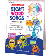 sight word songs flip chart cd by liza charlesworth