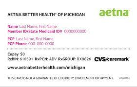Health insurance id card to print your id card, go to drexel's aetna student health page. Mdhhs Aetna Better Health Of Michigan Medicaid Pharmacy Information