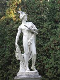 Hermes ram's head garden urn. Lainzer Tiergarten Vienna Hermes Sculpture Hermesvilla Sculpture Statue Greek Statue