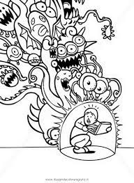 En biología, un virus o un vírido es un agente infeccioso microscópico acelular que solo puede replicarse dentro de las células de otros organismos. Disegno Virus Attack 6 Personaggio Cartone Animato Da Colorare