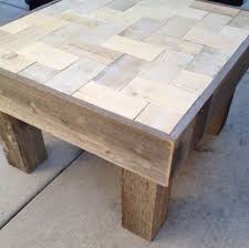 Small Coffee Table Made From A Pallet And Old Fence Slats Small Coffee Table Fence Slats Old Fences
