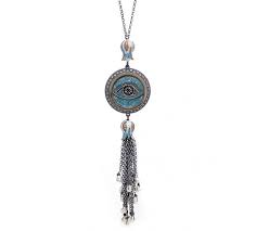 Silver Evil Eye Necklaces Designer Tassel Evil Eye Necklace Evil Eye Jewelry Evil Eye Necklace Necklace