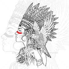 You found 234 native american art graphics, designs & templates. Girl Native American Indian Headdress Eagle Art By Sathitpong Graphicriver
