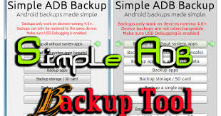 Downloadsimple Adb Backup Tool Simple Adb Backup Tool Feature Simple Adb Backup Backup Full Database Accress Without Root Backup Data Backup Android Backup