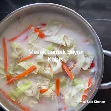 1/2 batang karot, hiris nipis. Hai Korang Masak Lemak Putih Sayur Mori Said Kitchen