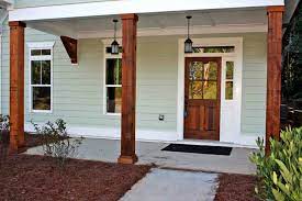 Cedar porch designs is a father daughter team working together to create custom furniture and. Cedar Porch Columns Style Extravagant Porch And Landscape Ideas Porch Design Farmhouse Front Porches Front Porch Columns
