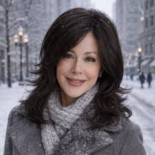 Avery from Tony of Beverly is the epitome of chic sophistication, featuring  mid-length layers that gracefully cascade from the shoulders. With its  sleek silhouette and dimensional side-swept bangs, Avery offers a versatile