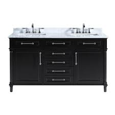 Explore creative bathroom vanity ideas for a wide range of decor styles. Home Decorators Collection Aberdeen 60 In W X 22 In D Vanity In Black With Carrara Marble Top With White Sinks Aberdeen 60b The Home Depot In 2021 Custom Bathroom Vanity Custom Bathroom Vanity