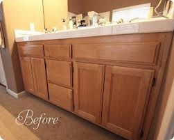 Budget Bathroom Makeover Linky Oak Bathroom Vanity Bathroom Vanity Makeover Bathroom Makeover