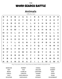 The large print is easy to see and you may learn a few new words from the interesting puzzle themes. Hard Printable Word Search Puzzles The Word Search Battle