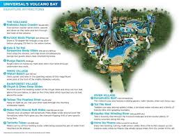 Map Of Universals Volcano Bay Volcano Bay Volcano