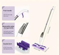 Long Handle Spray Mop with Water Bottle 360° Rotating Flat Mops  Easy-to-Assemble for Wooden Floor Tiles Glass Home Cleaning Tool -  AliExpress 15