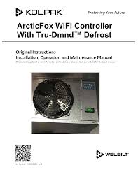 How jason lyman built a professional walkin meat cooler Kolpak Arcticfox Wifi Oem Tru Dmnd By Arcticfox User Manual Manualzz