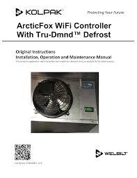 How to check superheat on a walk in freezer. Kolpak Arcticfox Wifi Oem Tru Dmnd By Arcticfox User Manual Manualzz