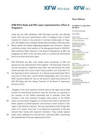 The company's current operating status is active. Kfw Ipex Bank And Deg Open Representative Office In Singapore