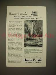 But financial opportunist asa barrows hopes to profit from obstructing it. 1929 Union Pacific Railroad Ad Grandest Wonderlands
