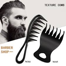 Wondering how to detangle curly hair without losing curls? Handle Grip Large Tooth Detangling Curly Hair Comb Back Head Styling Beard Oil Comb Men Hairdressing Wide Teeth Comb Set Gift Combs Aliexpress