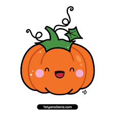 cute Halloween pumpkin step ...