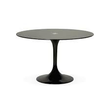 Steel table base, farmhouse, custom sizes, industrial. Round Glass And Metal Dining Table 120 Cm Urielle Black Amp Story 7001