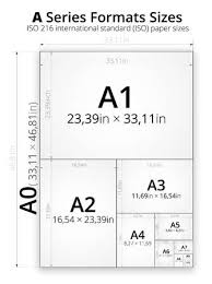 Size Of Series A Paper Sheets Comparison Chart From A0 To