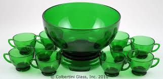 Glasses drinking 12 pc set forest green anchor hocking sandwich glass juice tumb. Forest Green Punch Bowl Set Anchor Hocking I Broke The Base Green Punch Punch Bowl Set Bowl