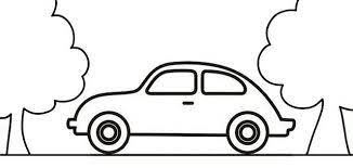 And you can freely use images for your personal blog! Simple Car Coloring Page Easy To Color Mitraland