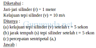 Contoh Soal Gerak Melingkar Beraturan Gurumuda Net