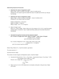 A sample of the black mineral hematite (figure 2) determine the percent water in cuso 4 ∙5h 2 o to three significant figures. Determining Empirical Formula Lab 1 Determine The Mass Of Magnesium Used