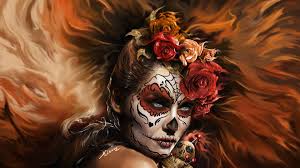 Blue Eyes Face Flower Girl Rose Sugar Skull Wallpaper Sugar Skull Woman 1920x1080 Download Hd Wallpaper Wallpapertip Choose from our handpicked collection of free, hd skull pictures and images. blue eyes face flower girl rose