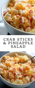 Crab Sticks Pineapple Salad Recipe Best Recipes Recipe Crab Stick Pineapple Salad Crab Pasta Salad Recipe