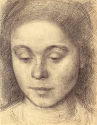 Vilhelm Hammershoi's painting of his wife