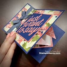 Getting the right stamp for your project and cards is imperative. How To Make An Easy Fun Fold Pop Up Greeting Card Stampin Savvy In 2021 Fancy Fold Card Tutorials Fun Fold Cards Fancy Fold Cards