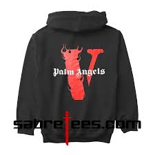 vlone x palm angels back hoodie