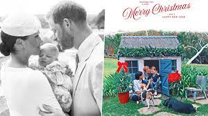 As expected, the duke and duchess of sussex released their christmas card wednesday, featuring an illustrated version of a photo of them gathered in front of a children's playhouse in the backyard of their santa barbara county estate, flanked by a small christmas tree and a red. Meghan Markle And Prince Harry Feature In 2020 Christmas Card With Son Archie View Pic Onhike Latest News Bulletins