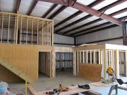 The Inside Framing Of A Metal Building Converted Into A Home Metalbuildings Steel Building Homes Metal Building Homes Building A House