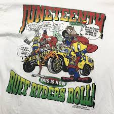 Juneteenth 1865 shirt, hoodie, sweater, ladie tee, vneck. Vintage 1999 Atlanta Juneteenth Freaknik Xl Looney Tunes 90 S Vtg90 Clothing Shoes Accessories Men S Cl Cartoon Shirts Graphic Design Inspiration Cartoon