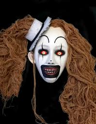 Hamdmade the Pale Girl Plaster Decorative Mask (terrifier 2) 34cmx21cm