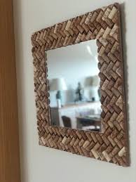 Mirror Made From Original Corks Cornice In Sughero Specchio Fai Da Te Specchi