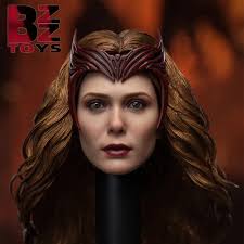 BZZ TOYS 1/6 BH191 Scarlet Witch Wanda Elizabeth Olsen Head Sculpt Fit 12"  Doll £23.99