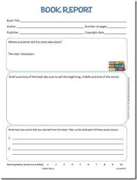 Book Report Form And Reading Log Printables Homeschool Reading Book Report Homeschool Writing